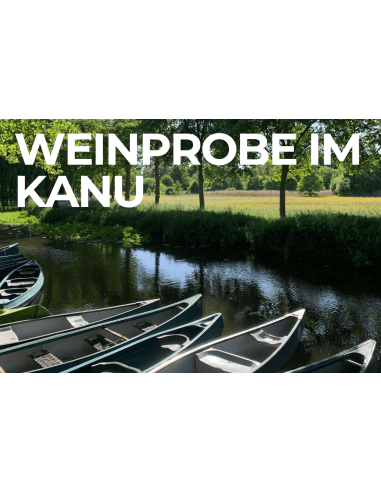 Weinprobe im Kanu