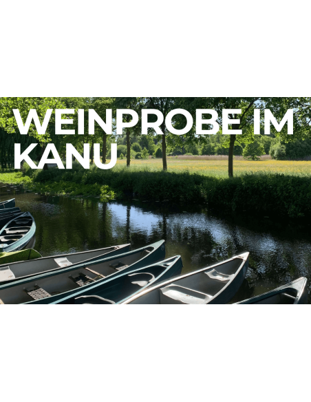 Weinprobe im Kanu