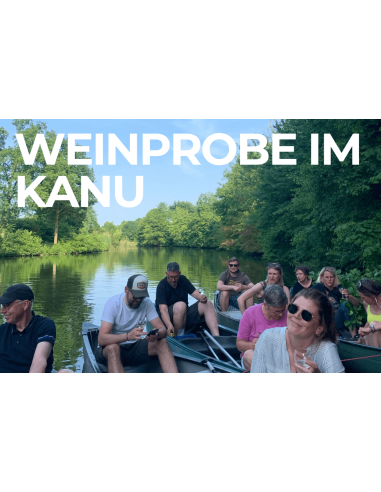 Weinprobe im Kanu