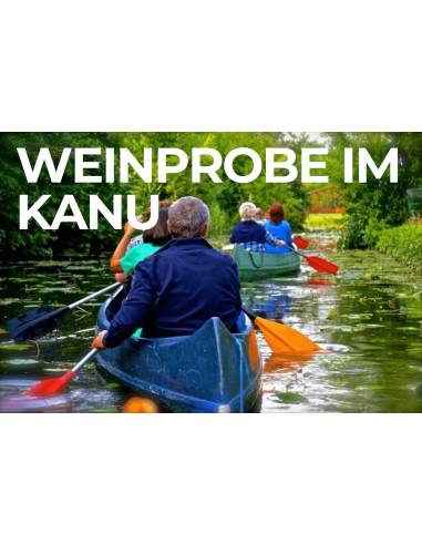 Weinprobe im Kanu