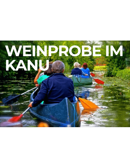 Weinprobe im Kanu
