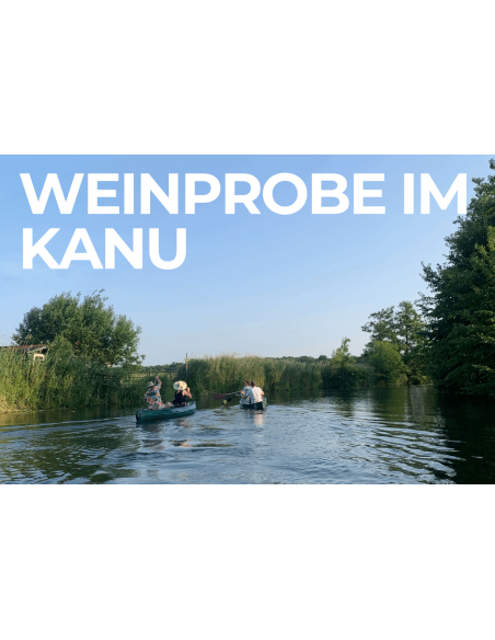 Weinprobe im Kanu