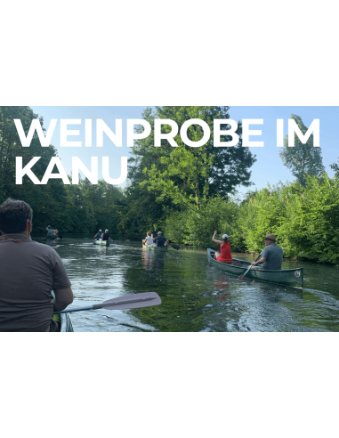 Weinprobe im Kanu