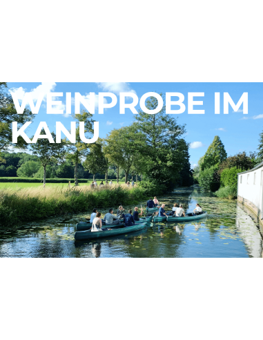 Weinprobe im Kanu